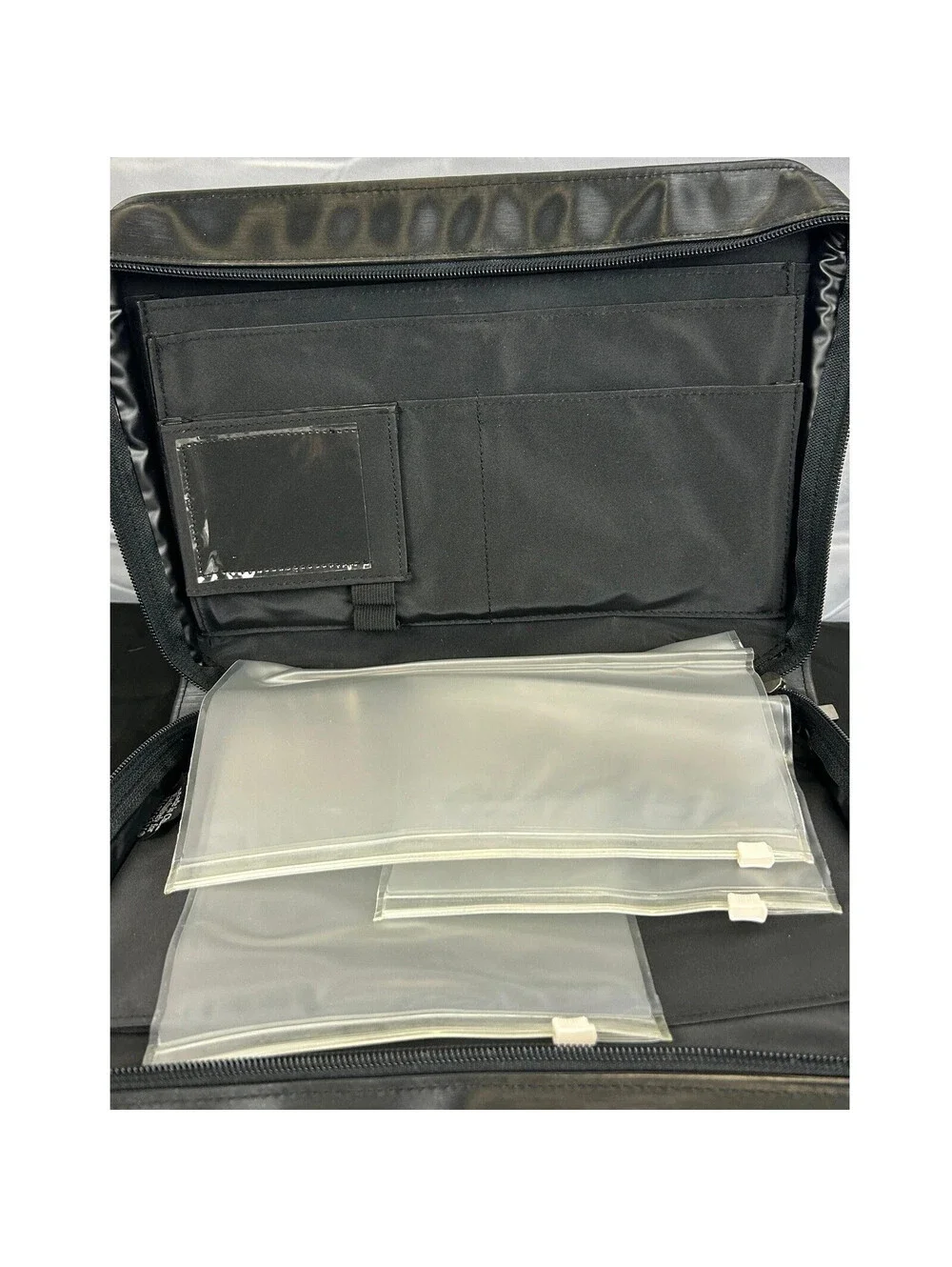 Mary Kay Black Cosmetic Travel Bag Organizer with Strap and Inserts